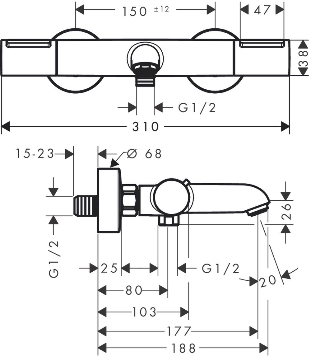 https://raleo.de:443/files/img/11eeea1ebfacdec092906bba4399b90c/size_l/Hansgrohe-Ecostat-Element-Wannenthermostat-Aufputz-Chrom-13347000 gallery number 1